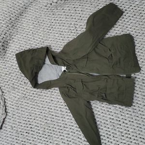 Green baby jacket